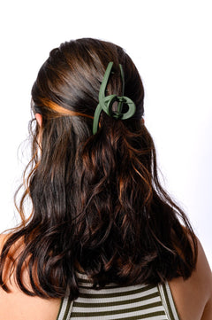 Claw Clip Set of 4 in Forest Green - Molliee Boutique