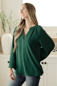 Climb On V-Neck Blouse - Molliee Boutique