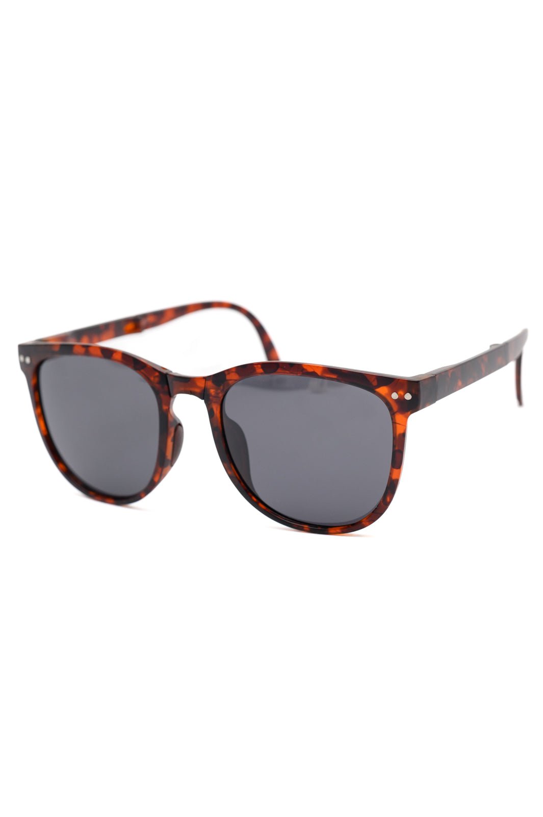 Collapsible Girlfriend Sunnies & Case in Tortoise Shell - Molliee Boutique