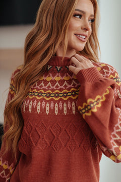 Cozy Chalet Fair Isle Sweater - Molliee Boutique