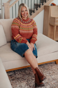 Cozy Chalet Fair Isle Sweater - Molliee Boutique