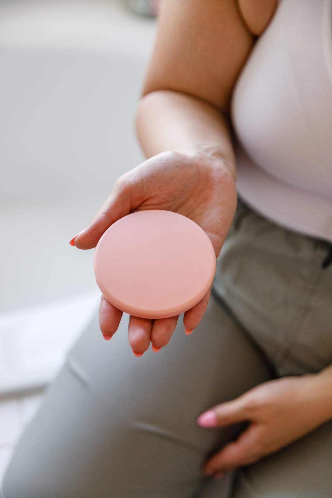 Double Take LED Compact Mirror in Pink - Molliee Boutique