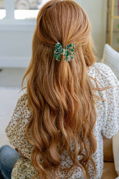 Emerald Butterfly Claw Clip - Molliee Boutique