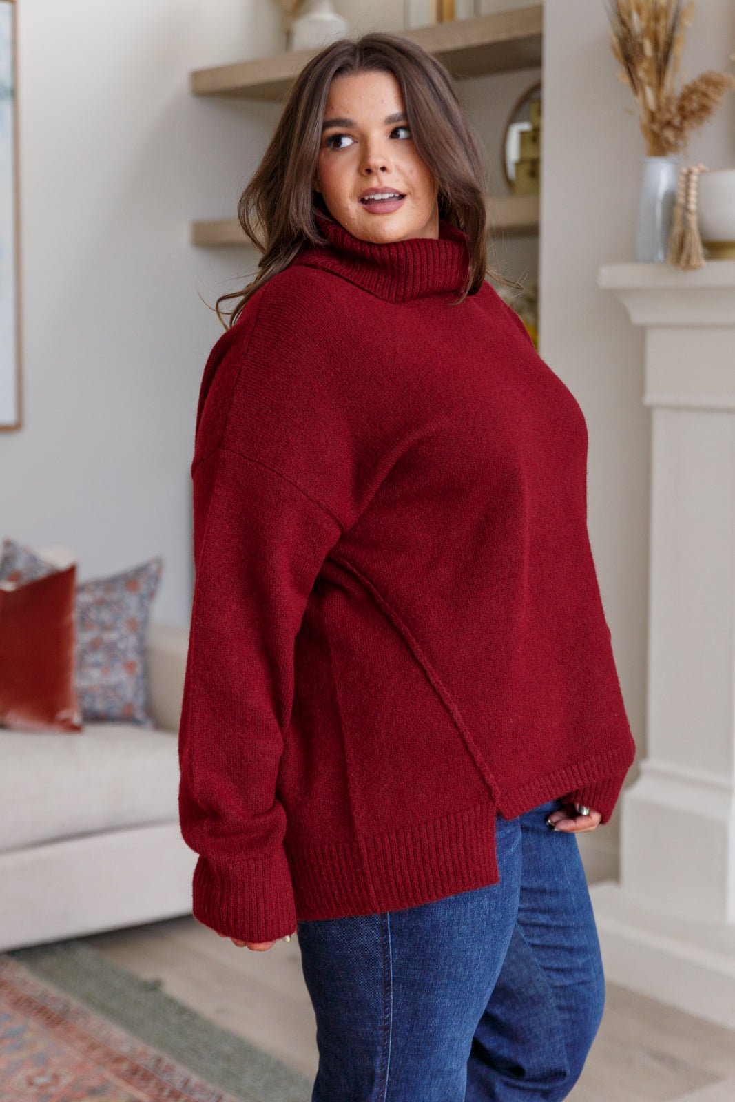 Envelop Me Turtleneck Sweater - Molliee Boutique