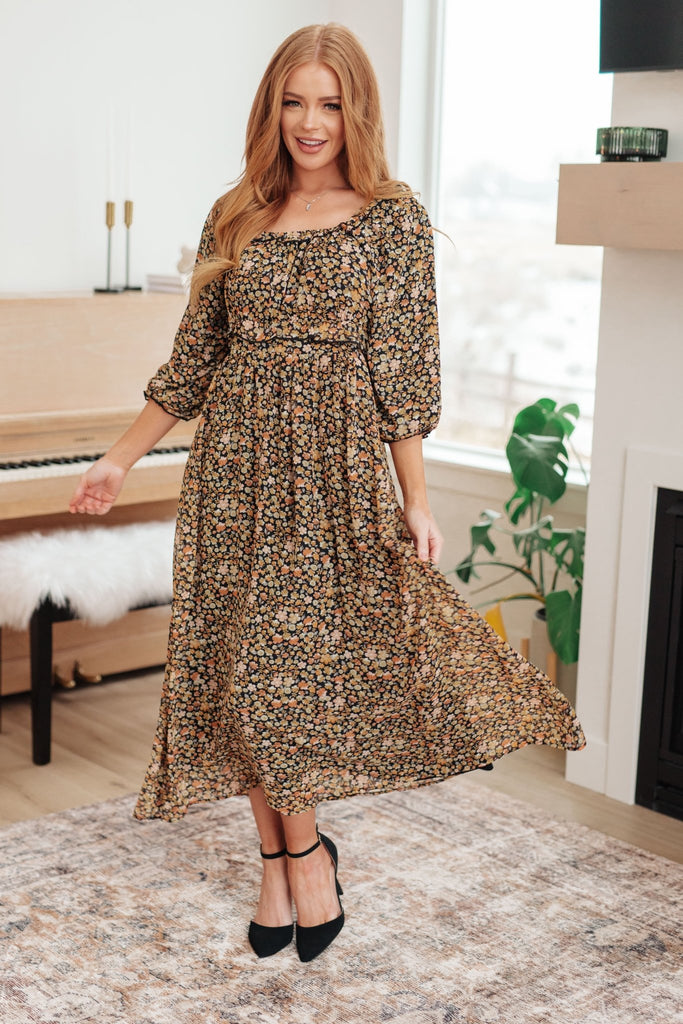 Ever So Briefly Floral Maxi Dress - Molliee Boutique