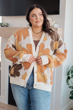 Exquisitely Mod Floral Cardigan - Molliee Boutique