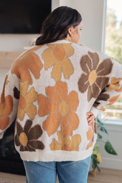 Exquisitely Mod Floral Cardigan - Molliee Boutique