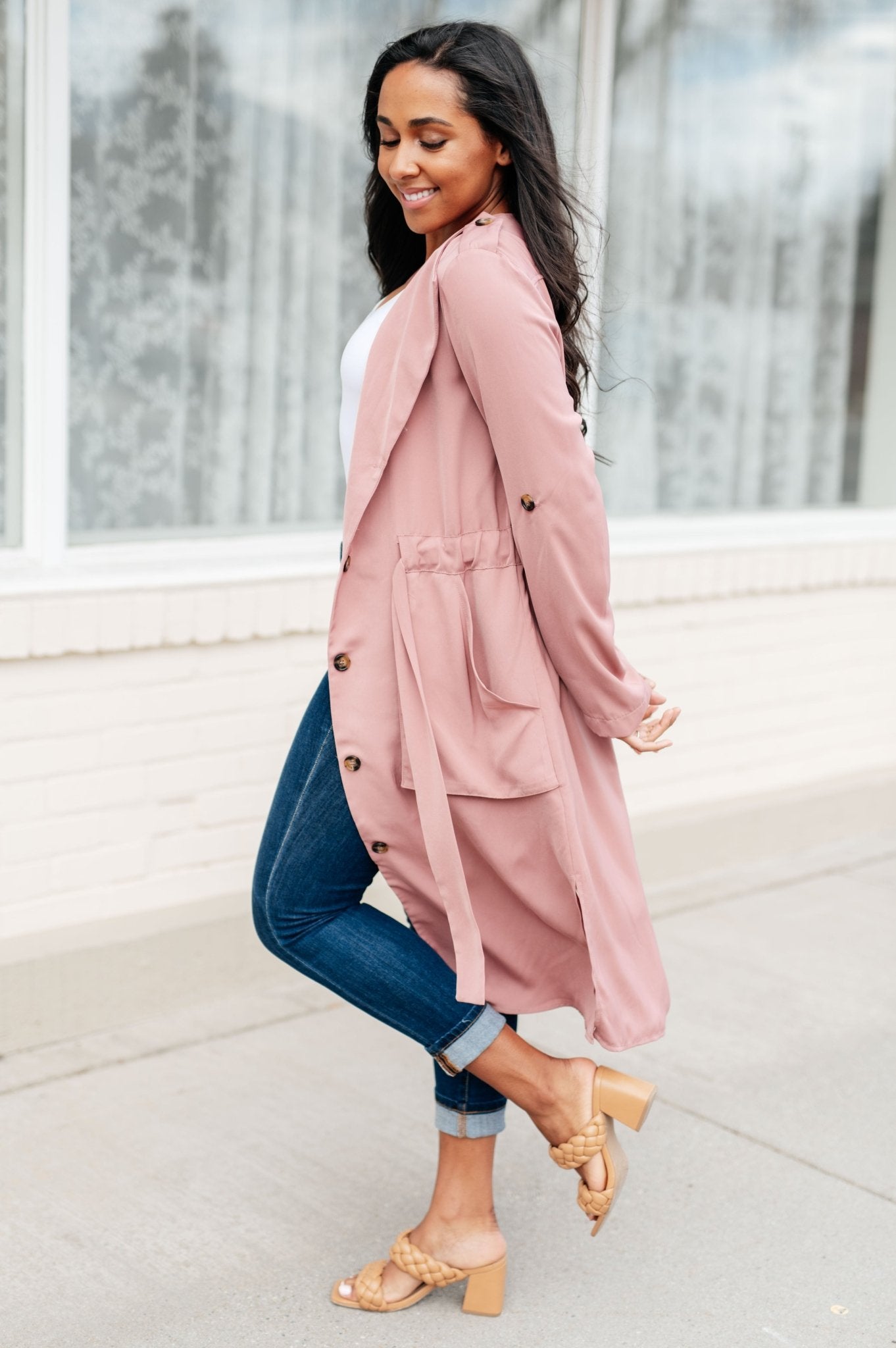 First Day Of Spring Jacket in Dusty Mauve - Molliee Boutique