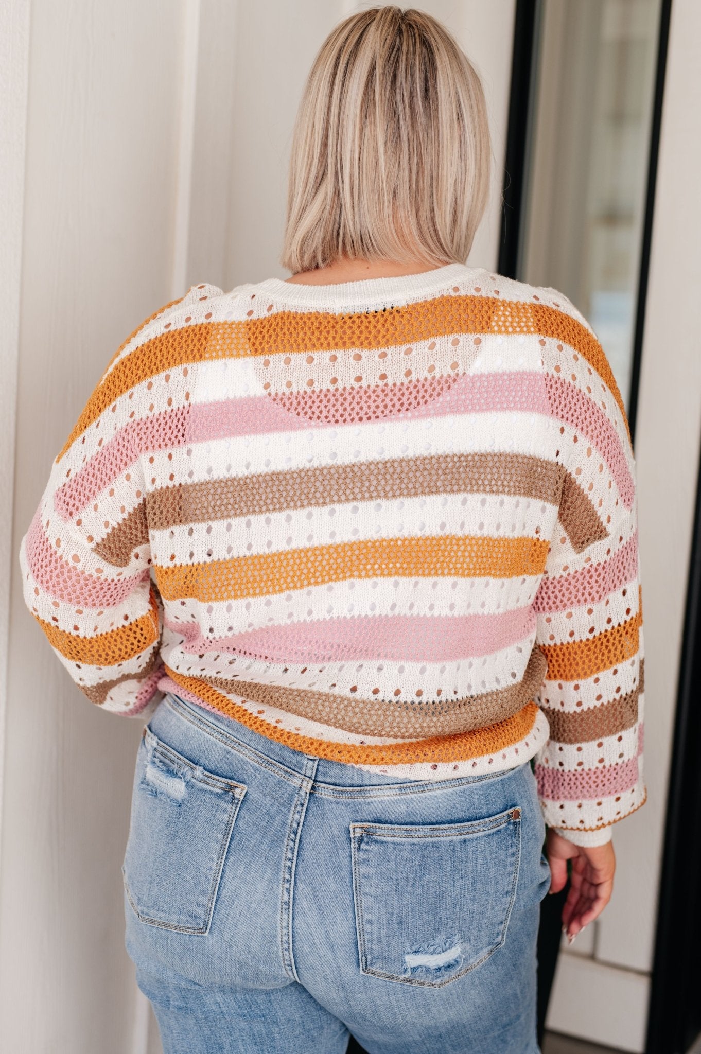 First in Line Striped Sweater - Molliee Boutique