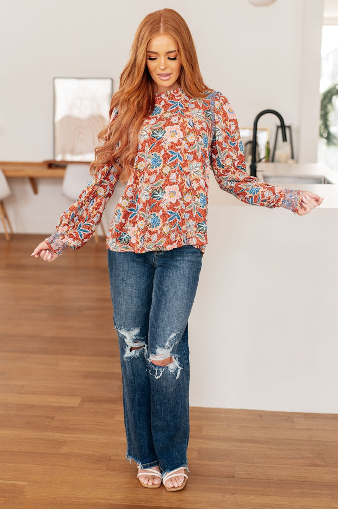 Floral Delight Blouse - Molliee Boutique