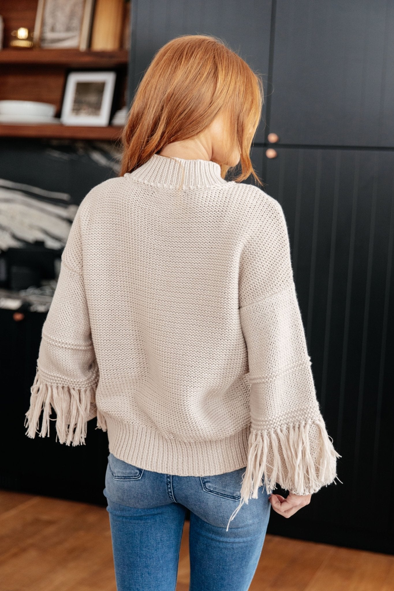 Handle It All Fringe Detail Sweater - Molliee Boutique