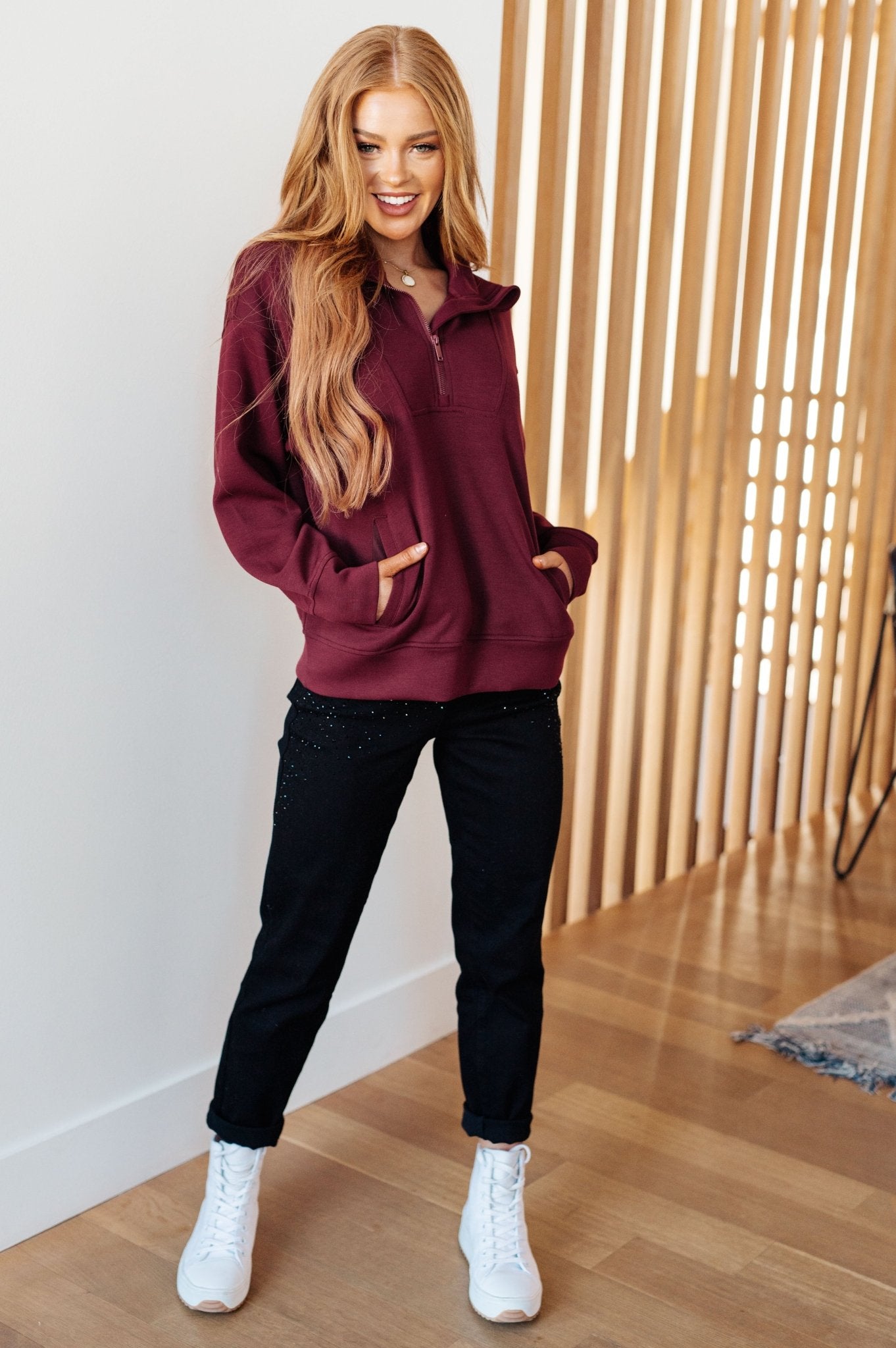 Handle That Half Zip Pullover - Molliee Boutique