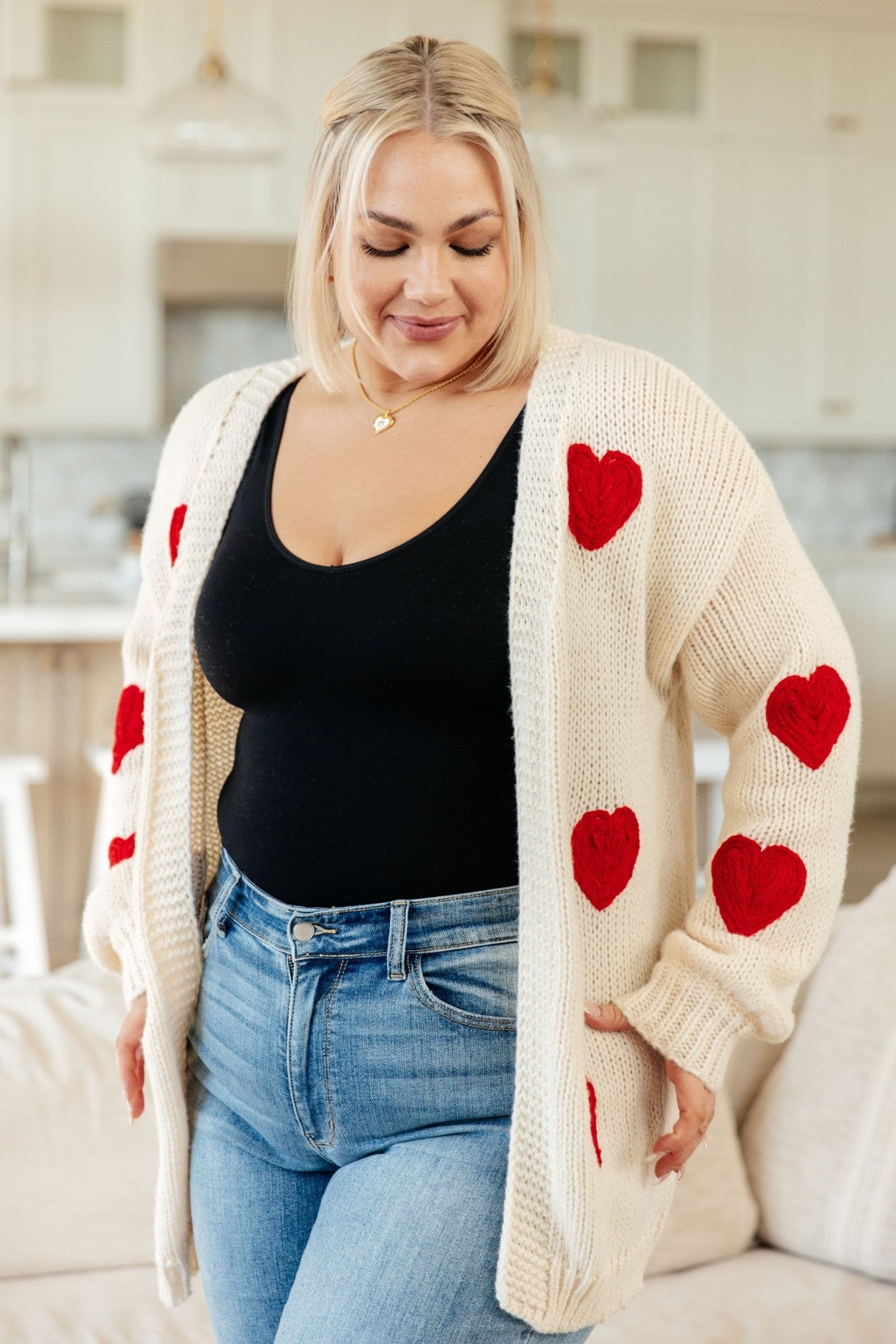 Heart Eyes Cardigan - Molliee Boutique