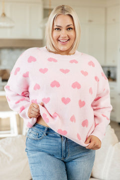 Heart On My Sleeves Sweater - Molliee Boutique