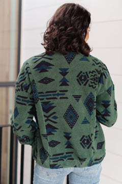 High Perspective Geometric Fleece - Molliee Boutique