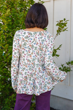 I Think I Can V-Neck Floral Top - Molliee Boutique