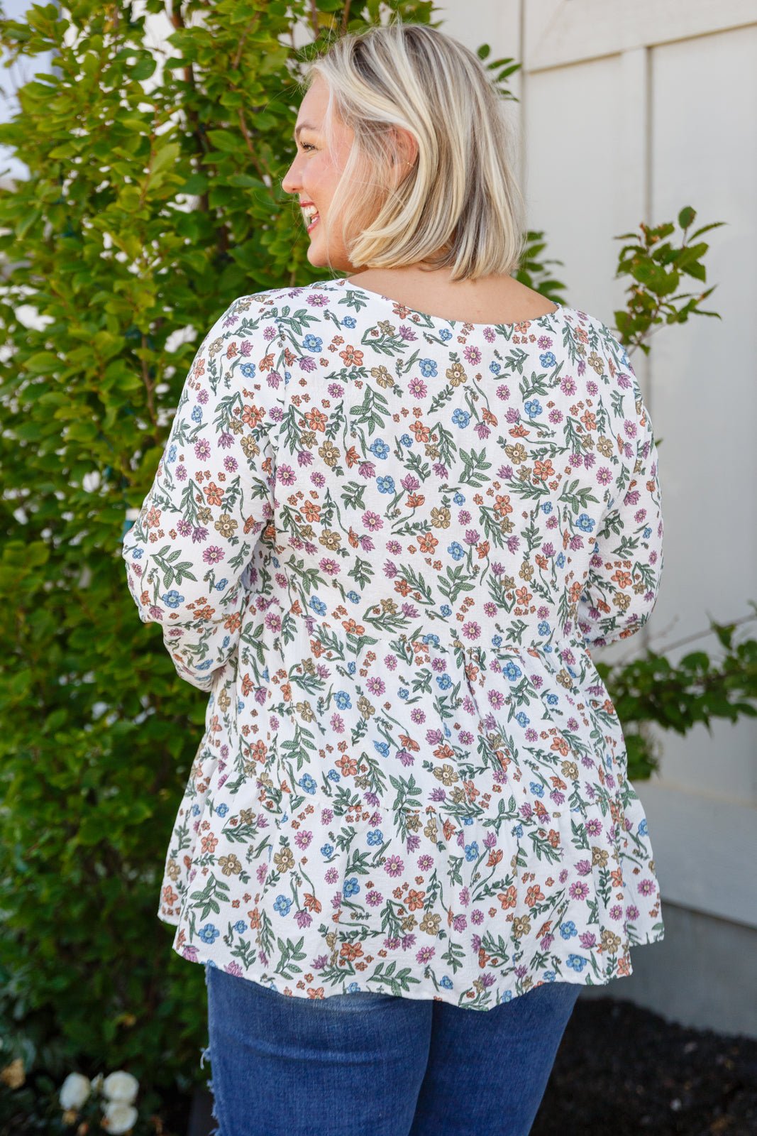 I Think I Can V-Neck Floral Top - Molliee Boutique