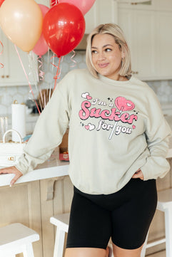 I'm A Sucker For You Valentine Pullover - Molliee Boutique