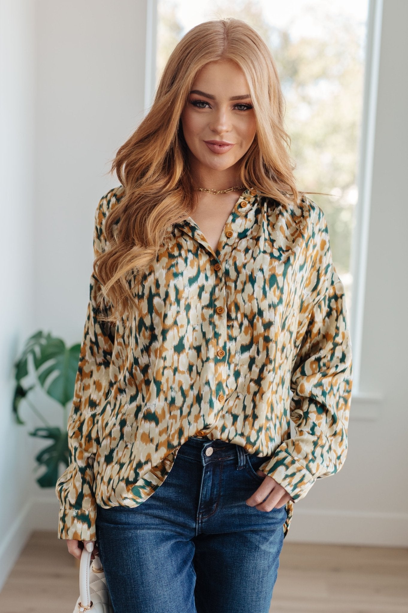 In the Willows Button Up Blouse - Molliee Boutique