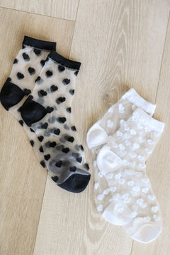 Just an Illusion Sheer Socks Pack of 2 - Molliee Boutique