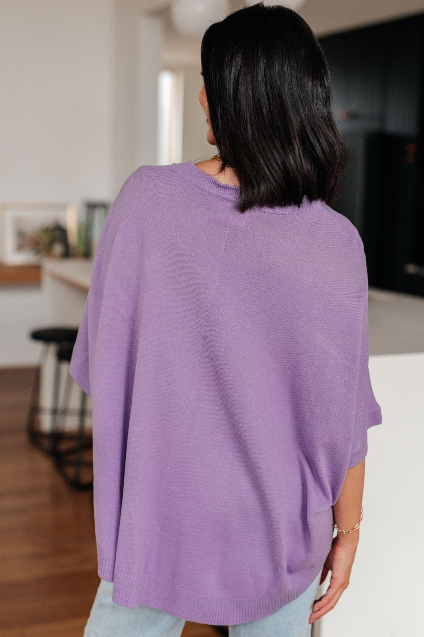 Lilac Whisper Dolman Sleeve Top - Molliee Boutique