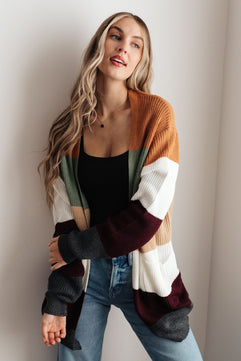 Long Drive Home Striped Cardigan - Molliee Boutique