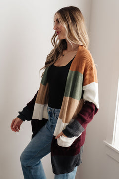 Long Drive Home Striped Cardigan - Molliee Boutique