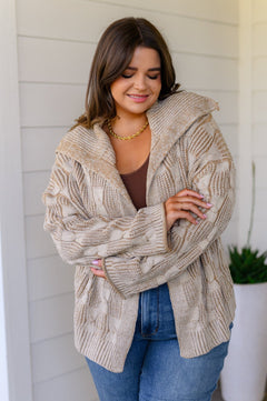 Look Out World Open Front Cardigan - Molliee Boutique