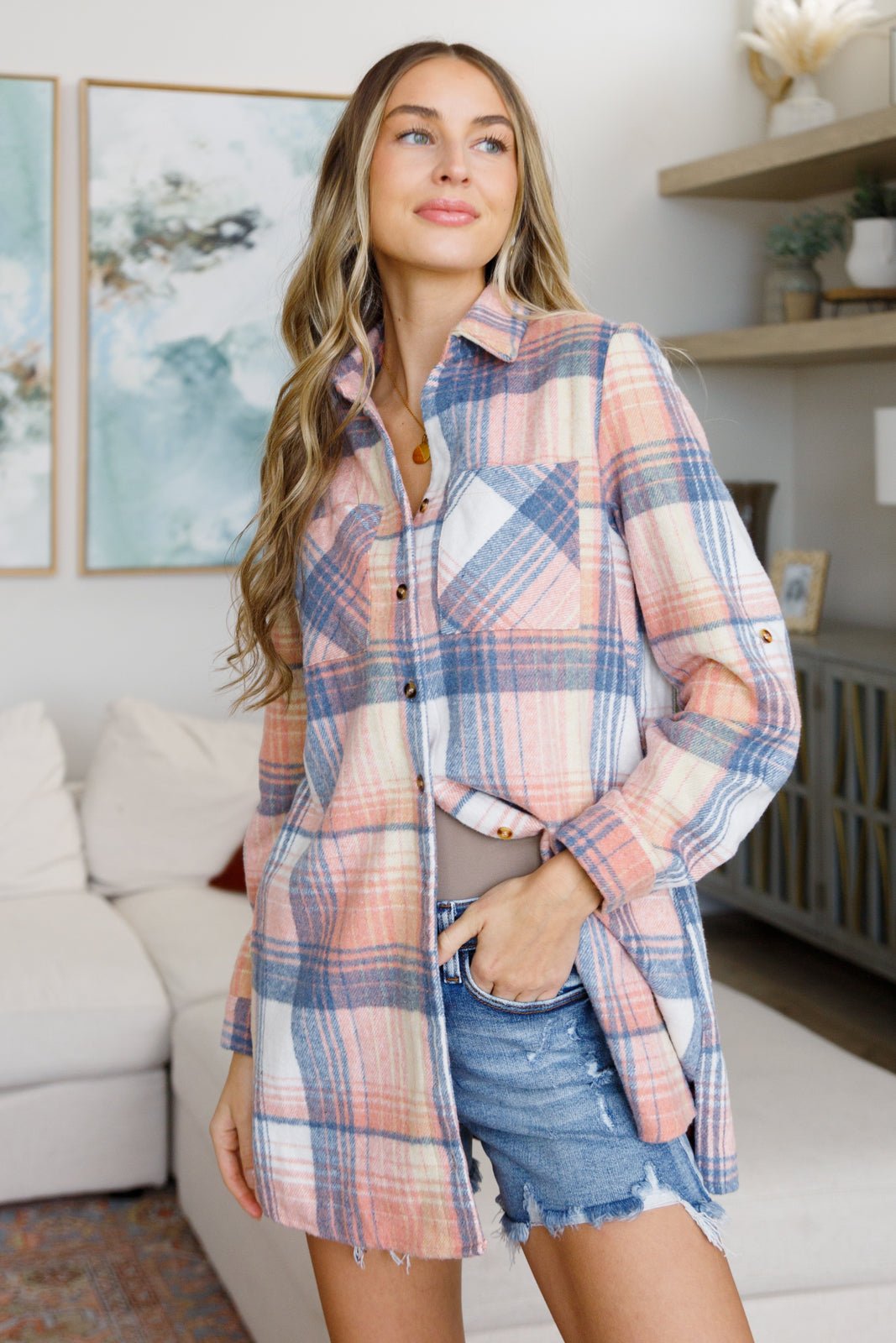 Lumber Jill Plaid Button Down - Molliee Boutique