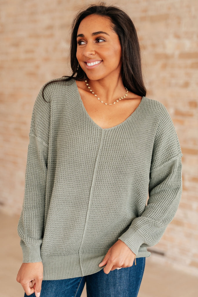 Magi Lune V-Neck Sweater - Molliee Boutique