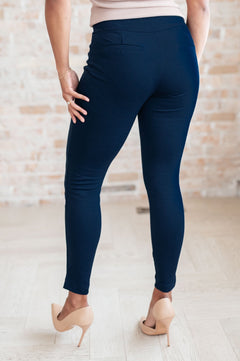 Magic Skinny Pants in Navy - Molliee Boutique