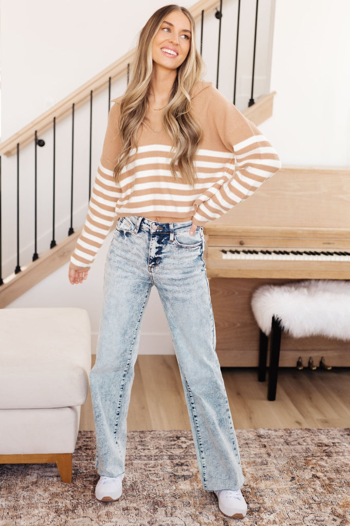 Memorable Moment Striped Sweater - Molliee Boutique