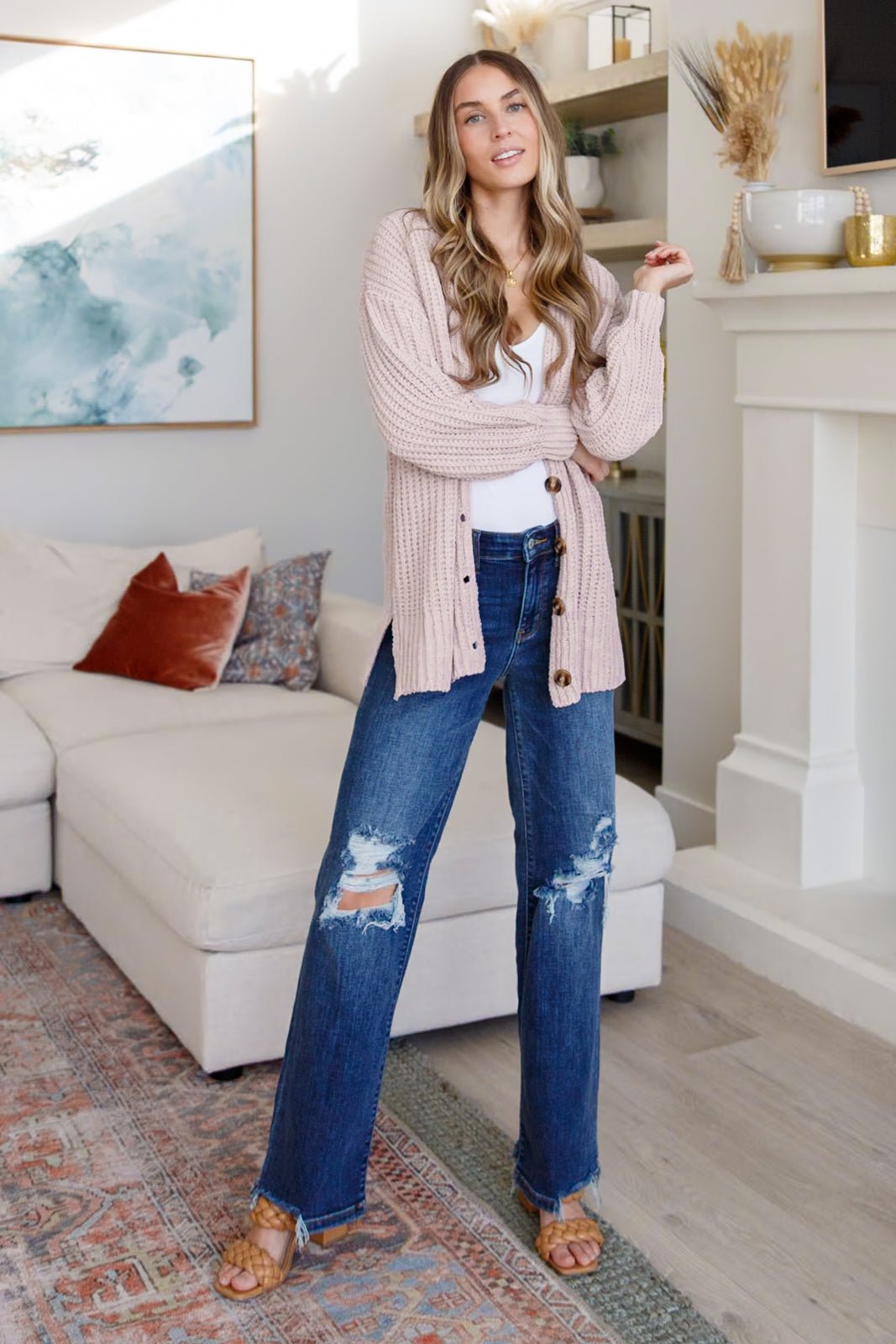 Mother Knows Best Buttoned Down Cardigan - Molliee Boutique