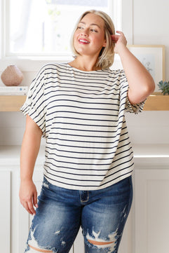 Much Ado About Nothing Striped Top - Molliee Boutique