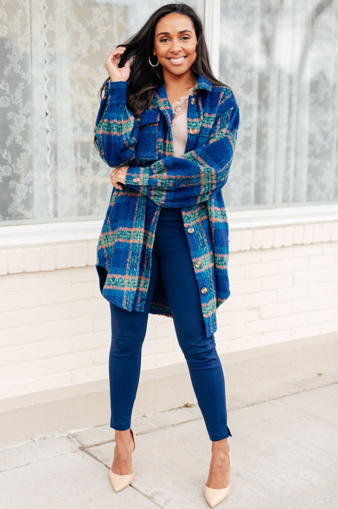 No Tears Plaid Coat - Molliee Boutique