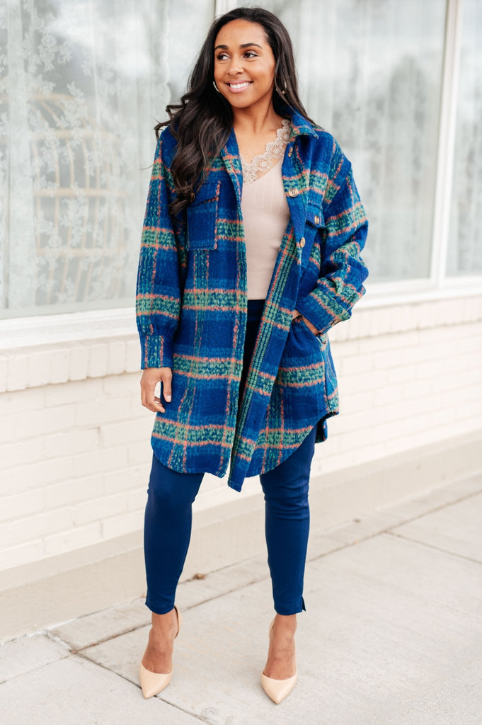 No Tears Plaid Coat - Molliee Boutique