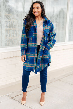 No Tears Plaid Coat - Molliee Boutique