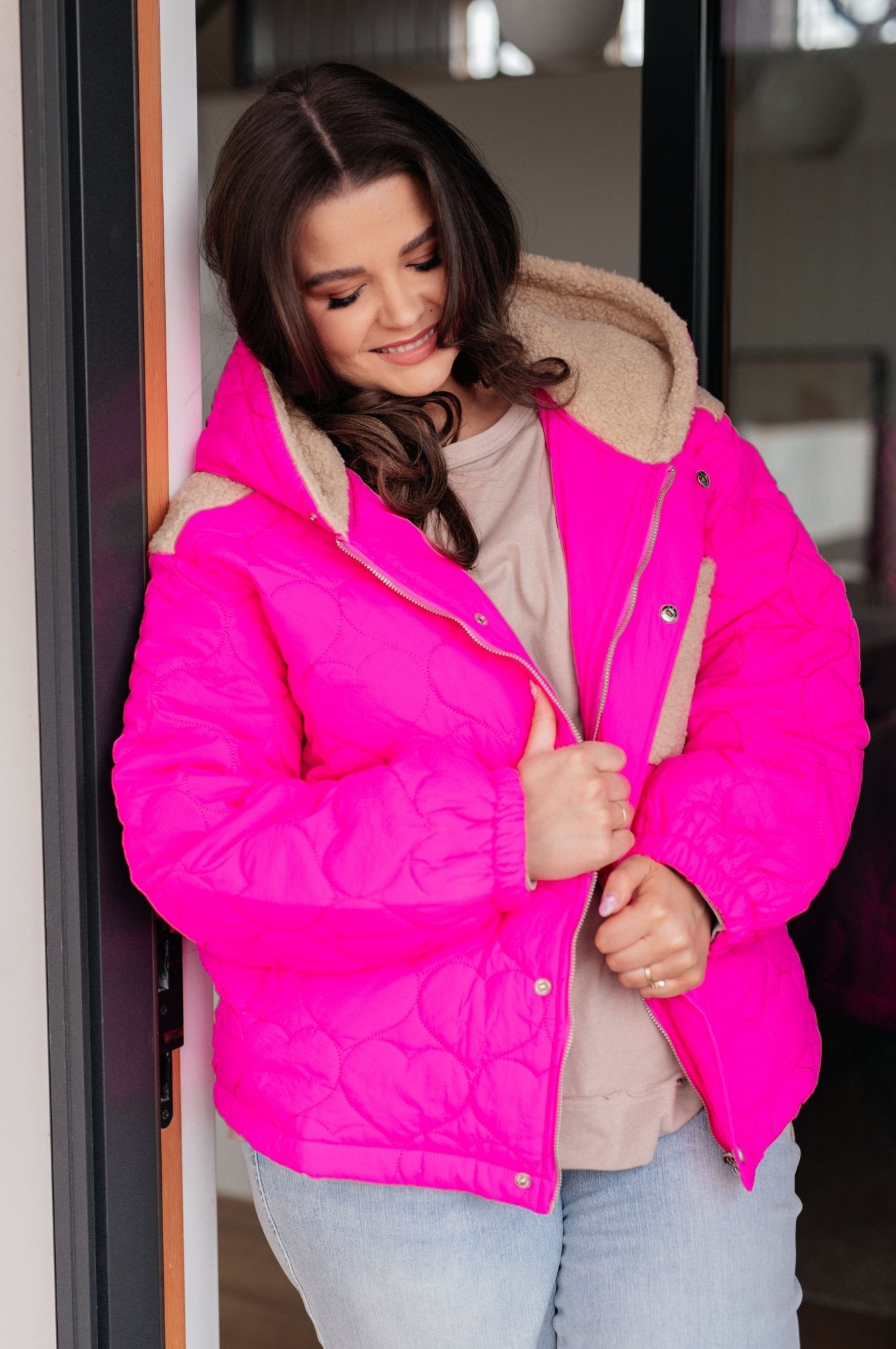 Not Sure How Puffer Jacket - Molliee Boutique