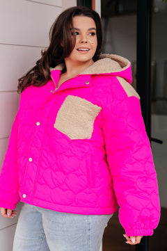 Not Sure How Puffer Jacket - Molliee Boutique