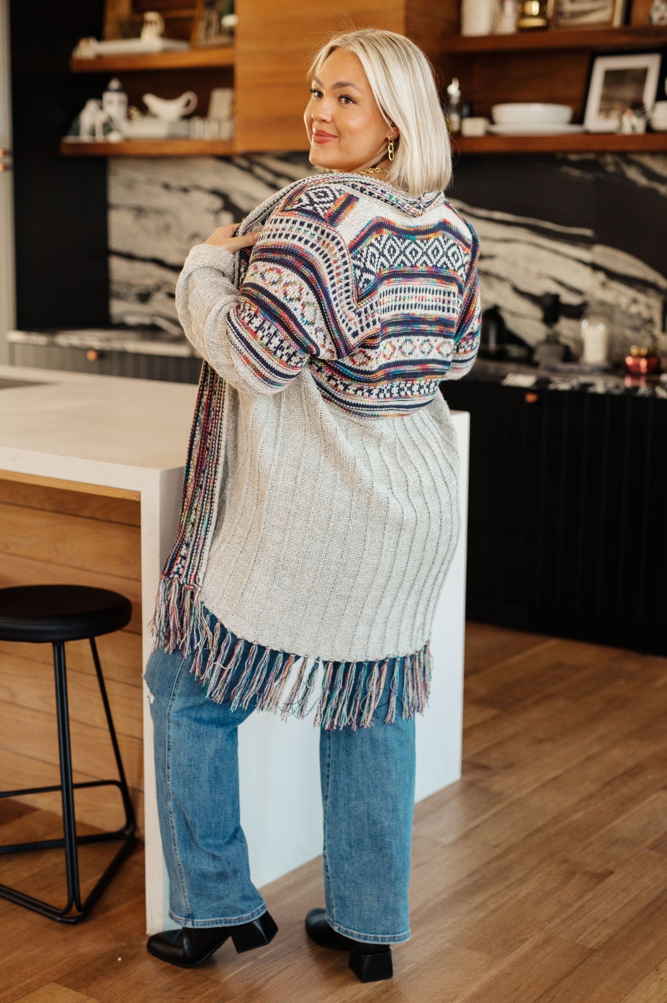 Oh So Lucky Fringe Cardigan - Molliee Boutique