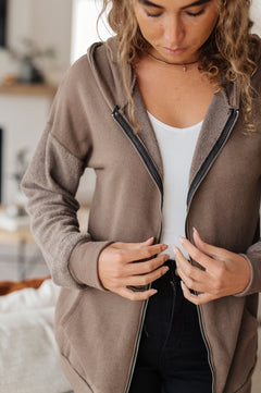 On And On Zip Up Hoodie - Molliee Boutique