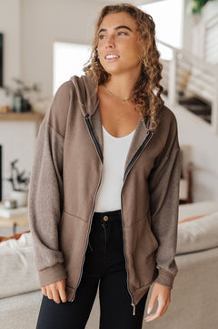 On And On Zip Up Hoodie - Molliee Boutique