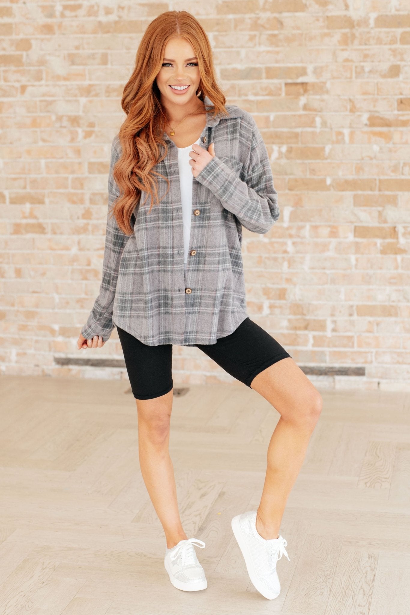 Out of the Way Plaid Button Up - Molliee Boutique