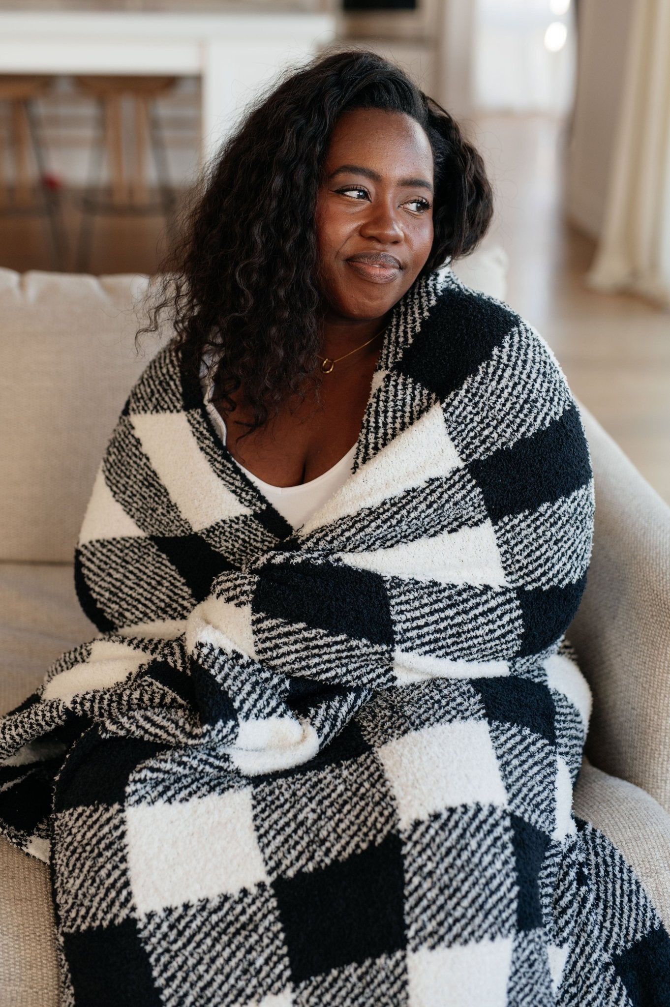 Penny Blanket Single Cuddle Size in Plaid - Molliee Boutique