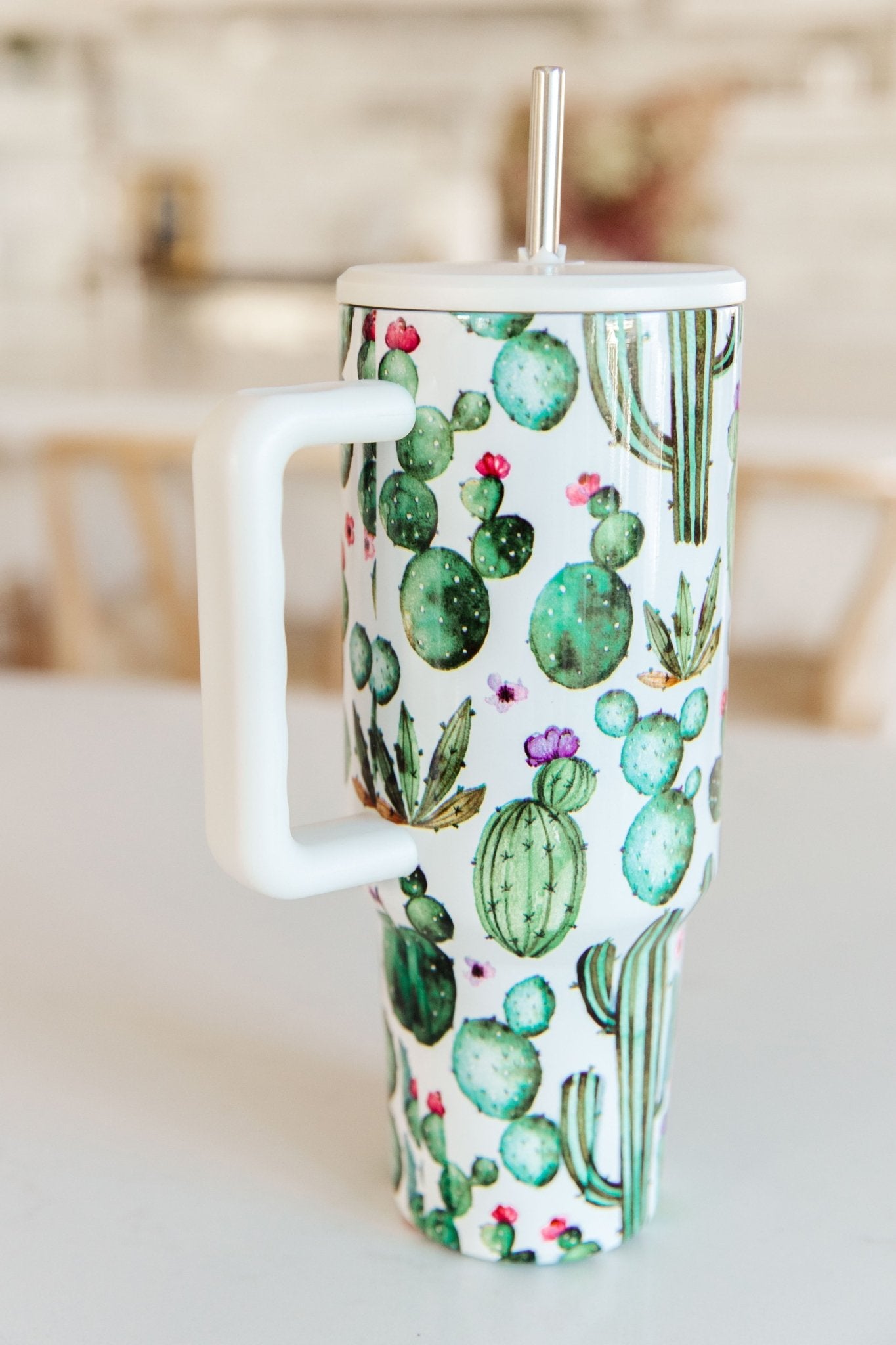 Plant Lover 40 Oz Cactus Tumbler - Molliee Boutique