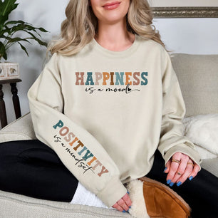 PREORDER: Happiness Is Graphic Sweatshirt - Molliee Boutique