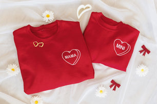 PREORDER: Matching Mama Embroidered Sweatshirt - Molliee Boutique