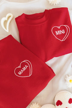 PREORDER: Matching Mama Embroidered Sweatshirt - Molliee Boutique