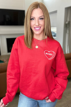 PREORDER: Matching Mama Embroidered Sweatshirt - Molliee Boutique