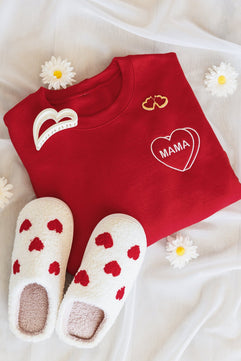 PREORDER: Matching Mama Embroidered Sweatshirt - Molliee Boutique